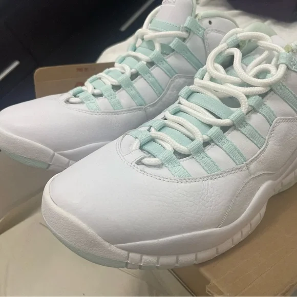 Kids White and Light Blue Sneakers